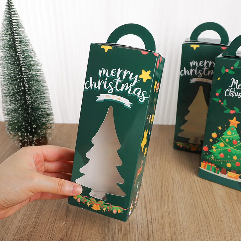 Christmas Tree Gift Boxes with Clear Window