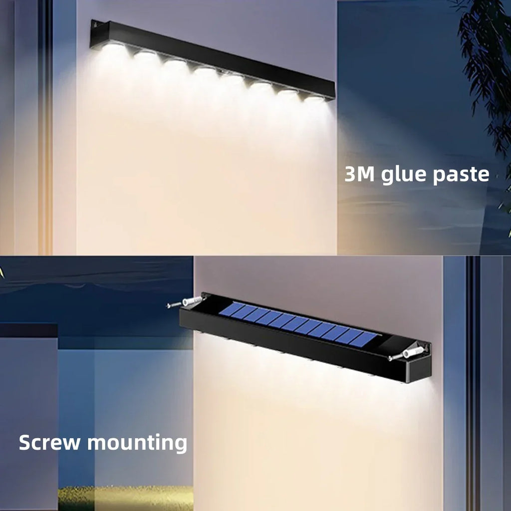 LED Solar Wall Light Outdoor Garden Decor