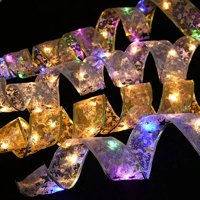 LED Ribbon Lights – Christmas Tree Bows & DIY Holiday Decorations