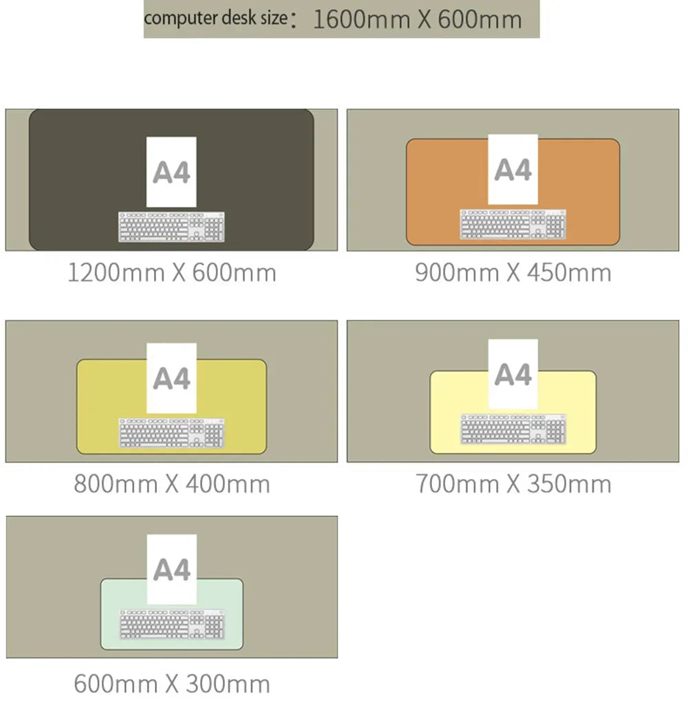 XL Gaming Mouse Pad – Large Desk Mat for Keyboard & Mouse, Extended Computer Table Surface