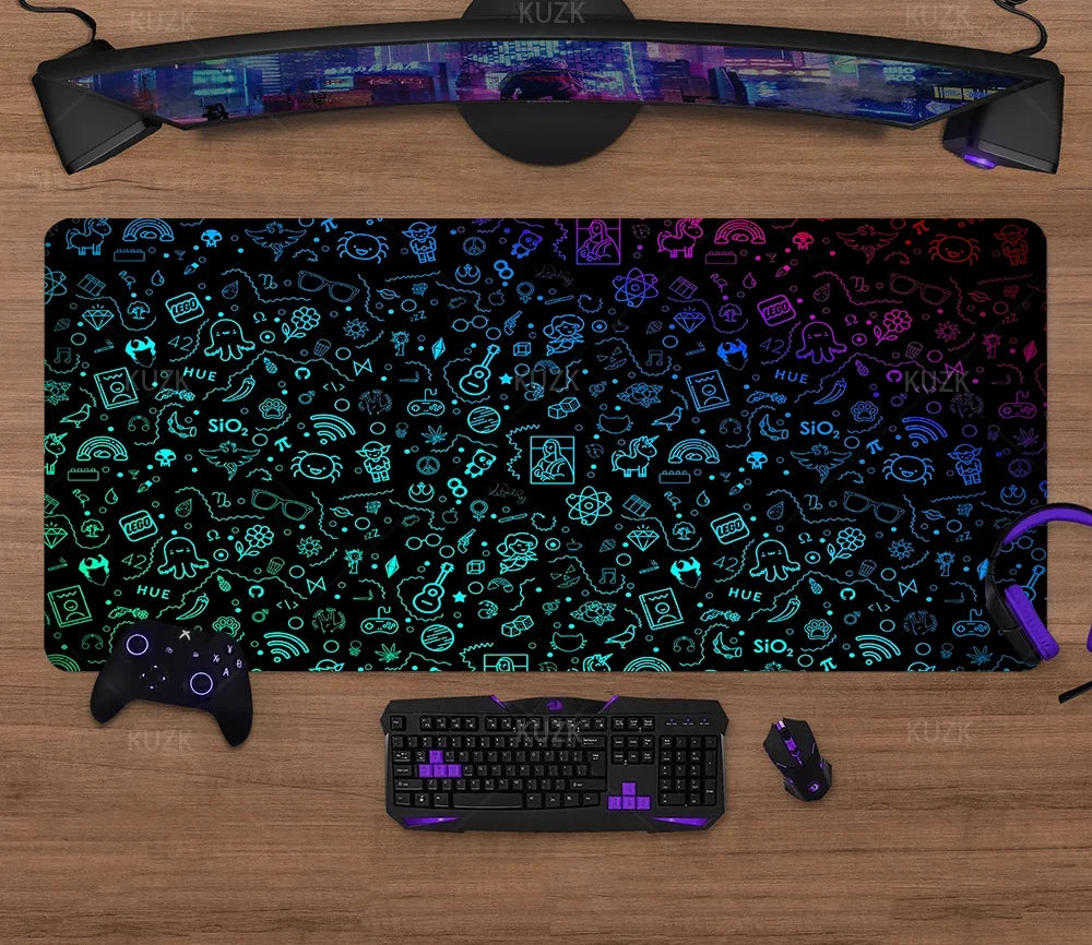 XL Gaming Mouse Pad – Large Desk Mat for Keyboard & Mouse, Extended Computer Table Surface