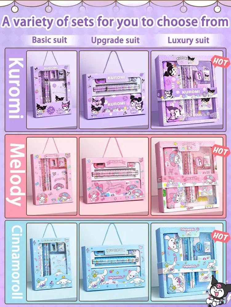 Sanrio Kuromi Melody Cinnamoroll Stationery Gift Box