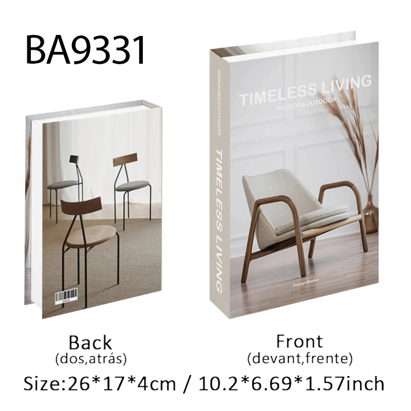 Luxury Decorative Fake Book with Hidden Storage