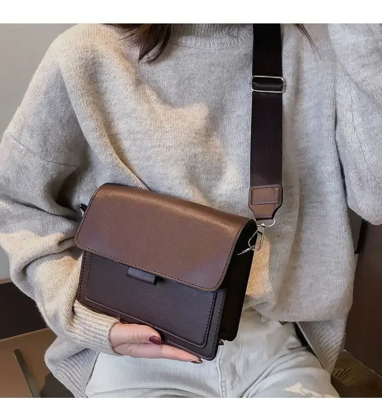 Leather Flap Bag for Women