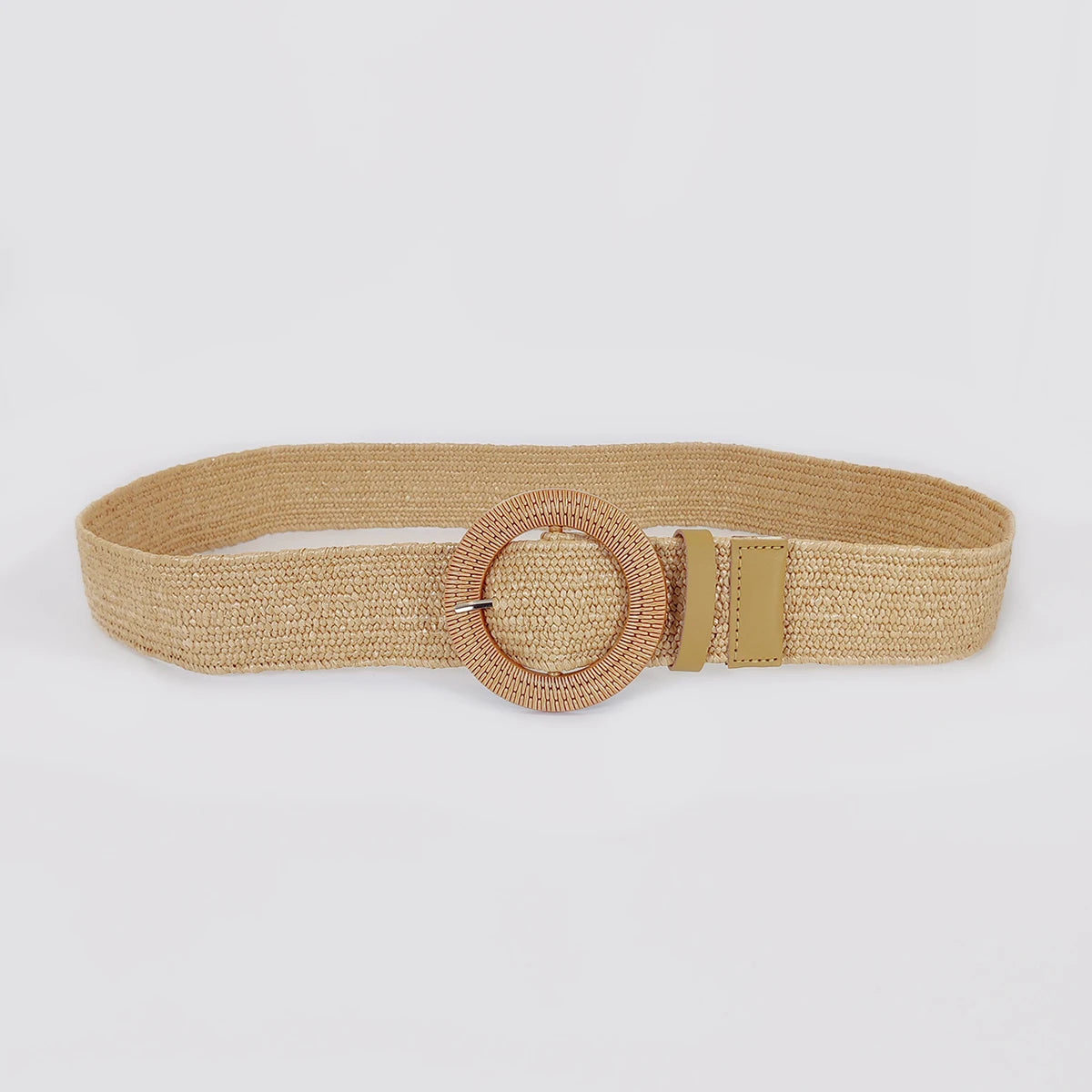 featuring an elegant round ellipse buckle and subtle beaded details. Lightweight, breathable, and beach-ready 