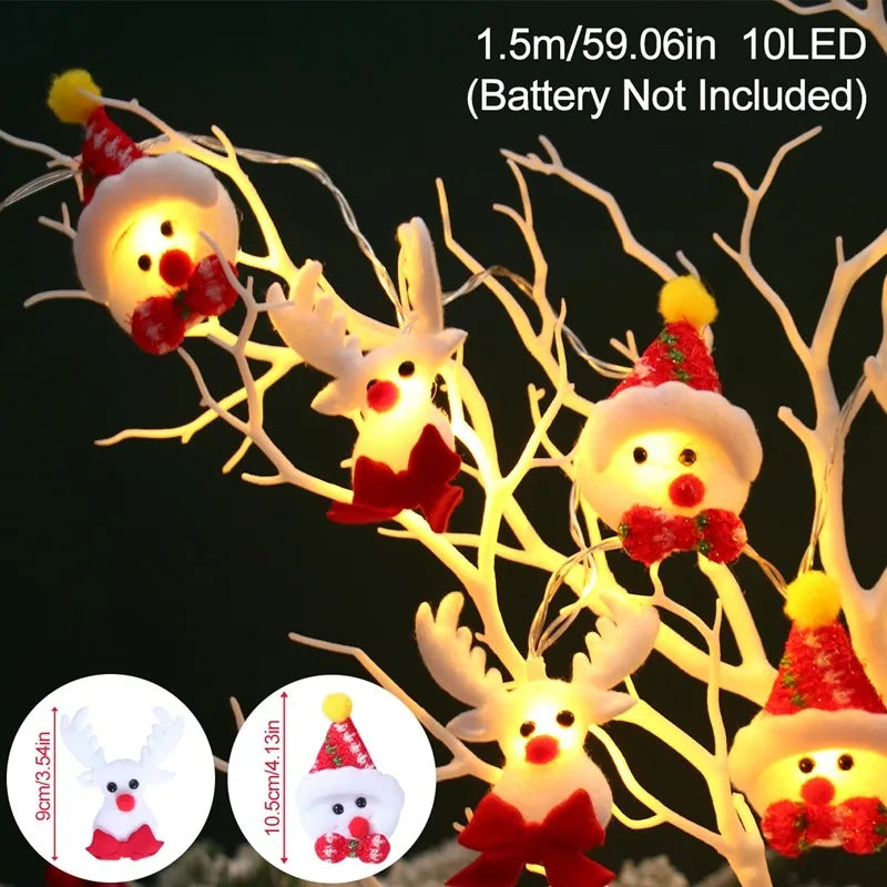 Snowman LED Garland String Lights