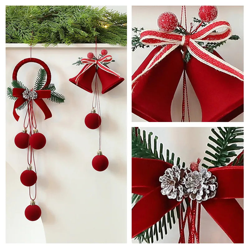 Christmas Ball Ornament with Nordic Bells
