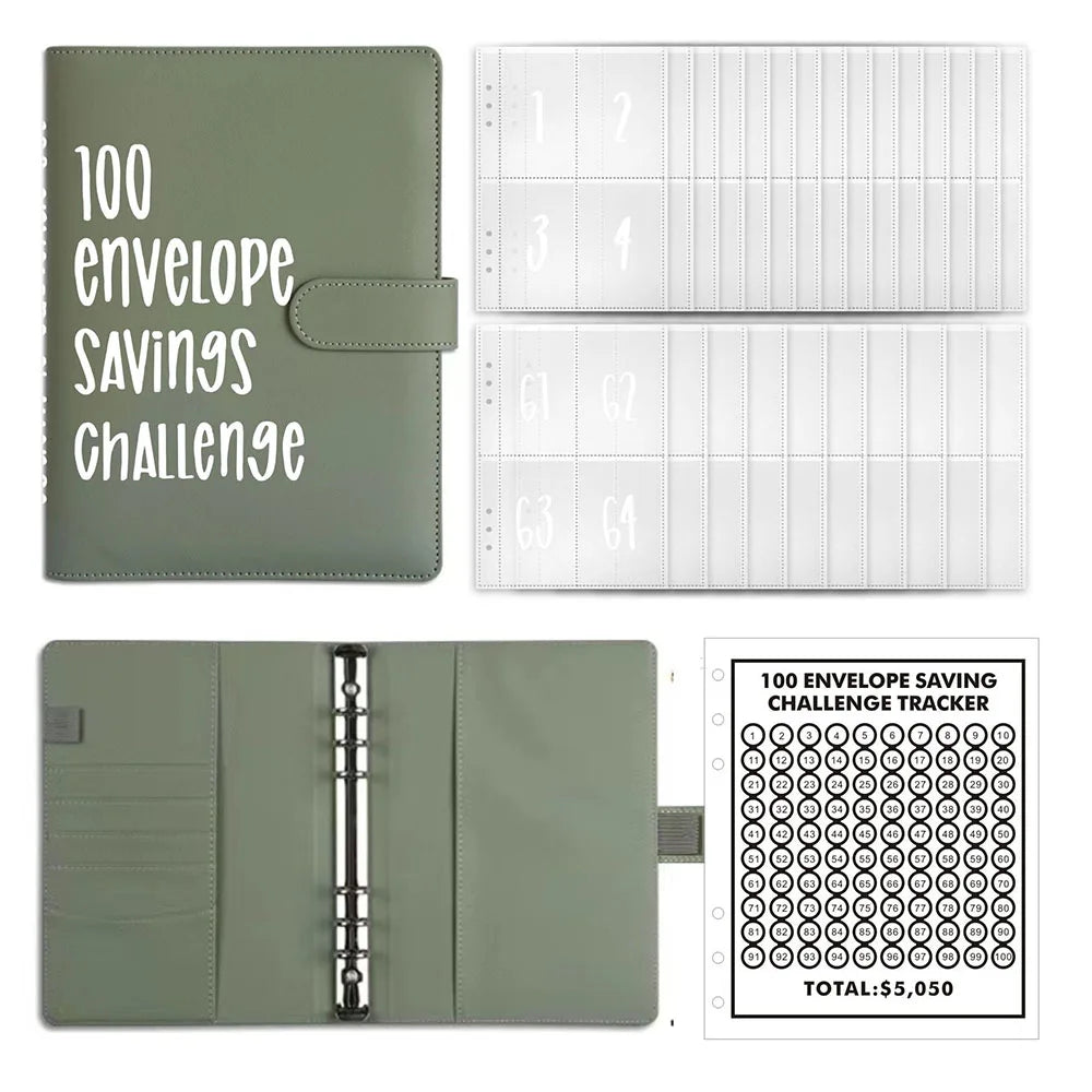 100 Envelopes Money Saving Challenge Budget Binder