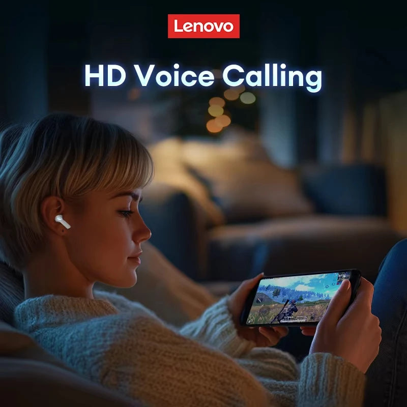 Lenovo Think Plus XT53 Wireless Earbuds – Bluetooth 5.4 Gaming Headset with LED Display & Long Battery Life