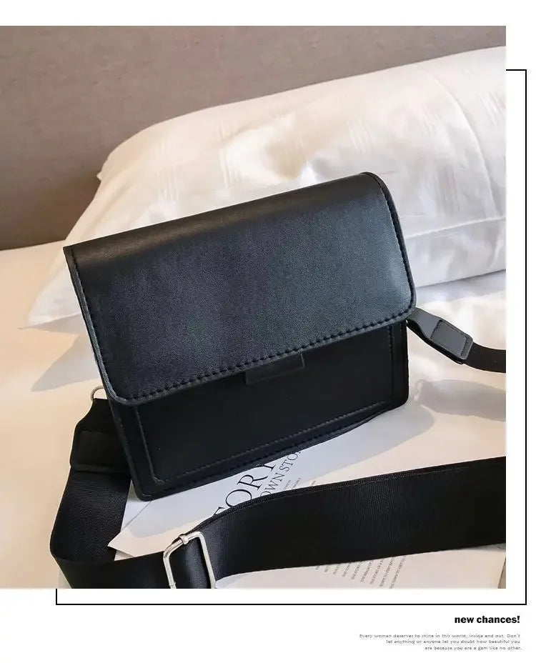 Leather Flap Bag for Women