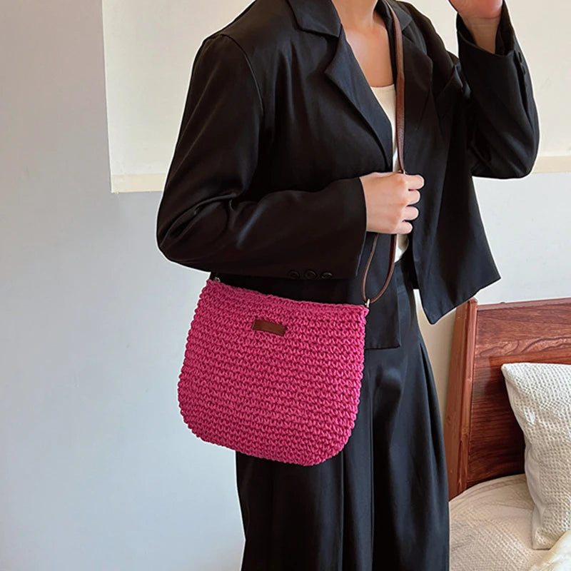 Bohemian Straw Tote Bag