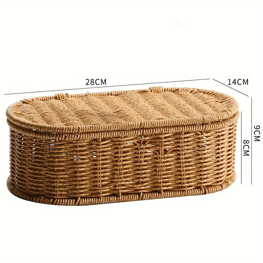 Bohemian Imitation Rattan Storage Basket