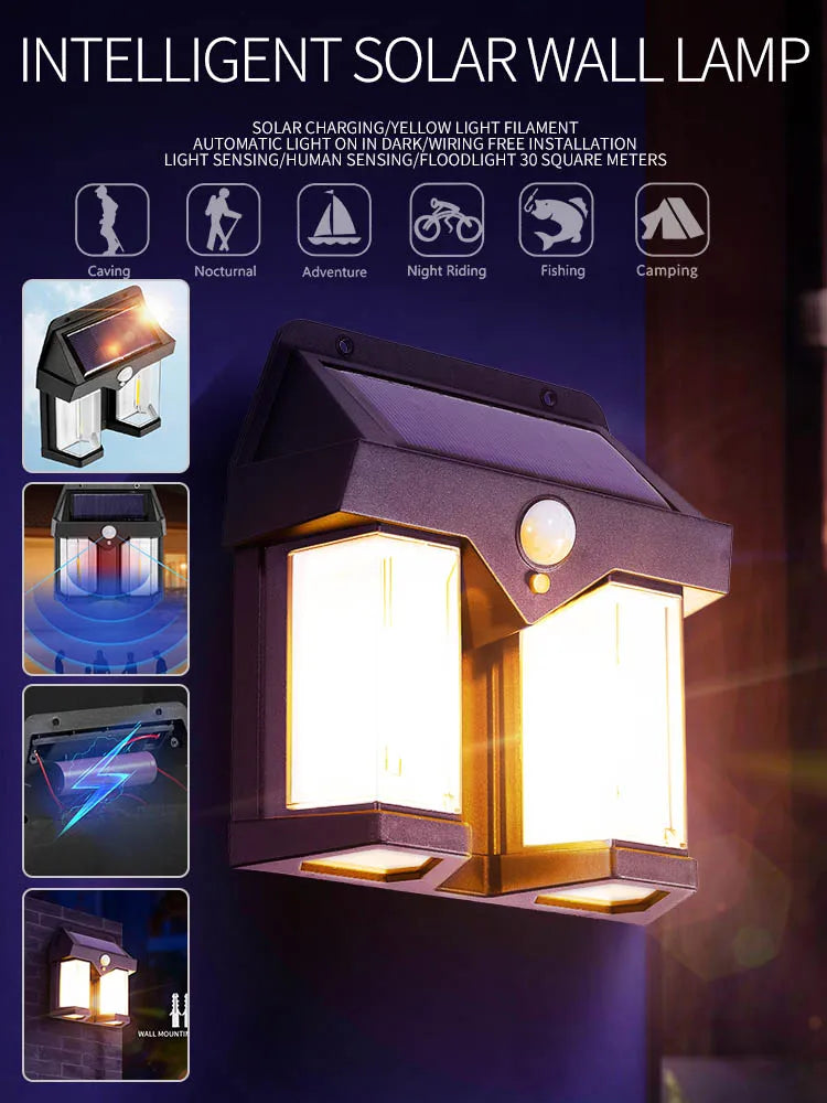 Motion Sensor Solar Night Lamp