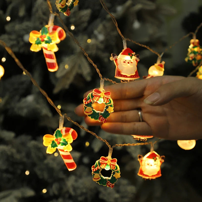 Christmas LED String Lights – Santa Claus & Gingerbread Man
